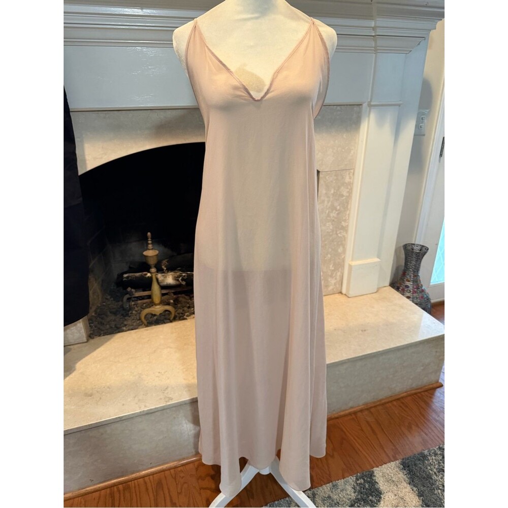 Zara Pale Blush Slip Dress - Light Pink Chemise XL